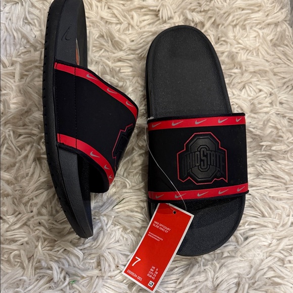 Nike Black and Red Ohio State Slide Sandals - Picture 2 of 3